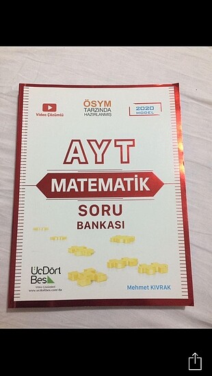 Üç dört beş yayınları #ayt matematik