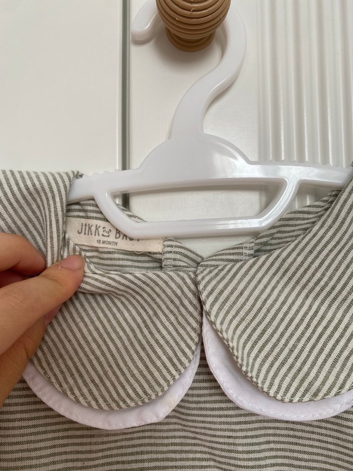 Kız Çocuk Fırfırlı Keten Elbise - Görsel 3