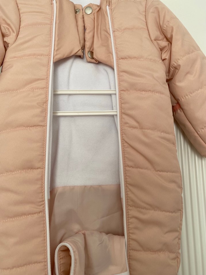 Pembe Bebek Kayak Tulumu Fermuarlı - Görsel 2