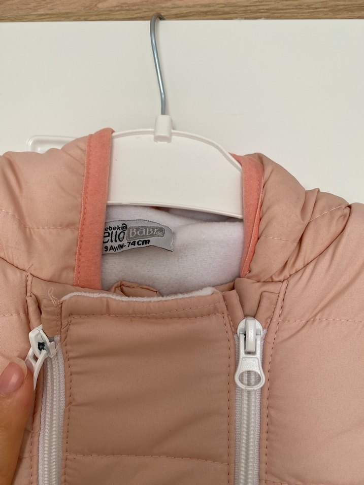 Pembe Bebek Kayak Tulumu Fermuarlı - Görsel 4