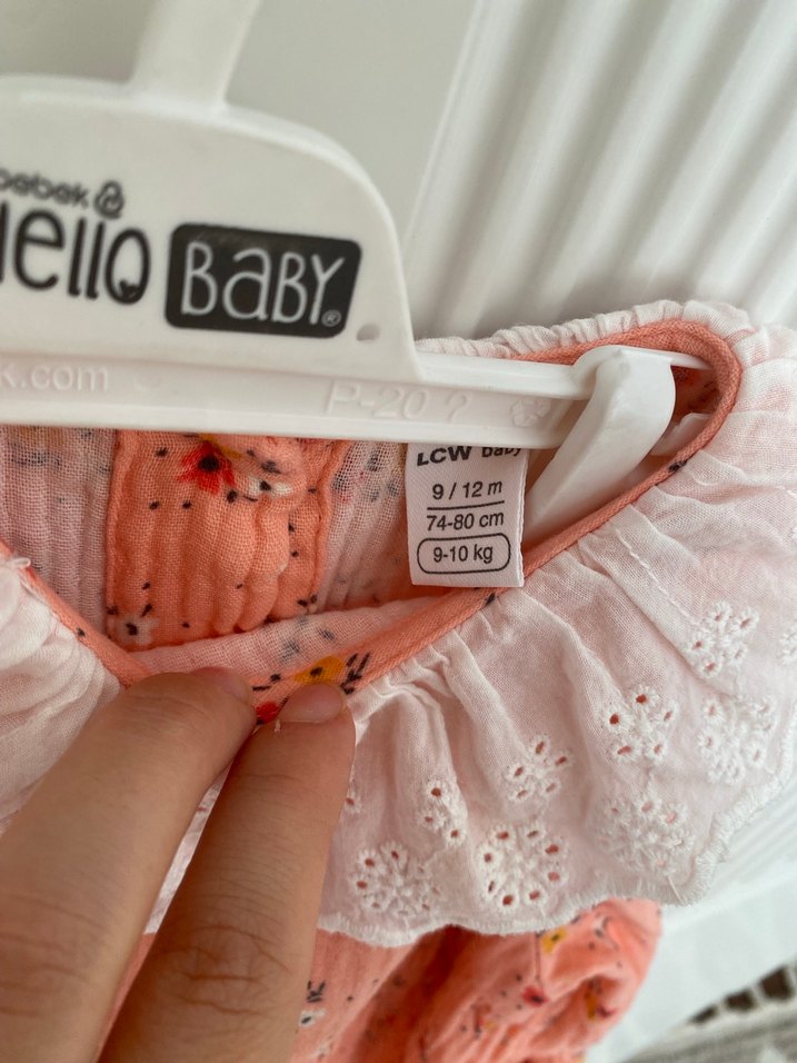 Pembe Kız Çocuk Bohem Uzun Kollu Elbise - Görsel 3