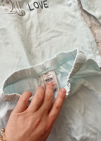 4 Yaş Beden mavi Renk Pijama takımı 