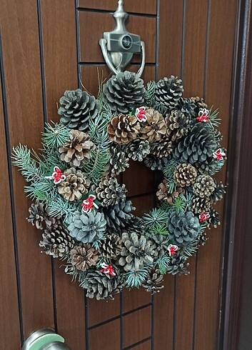 Beden Yılbaşı kapı süsü (el yapımı) / Handmade