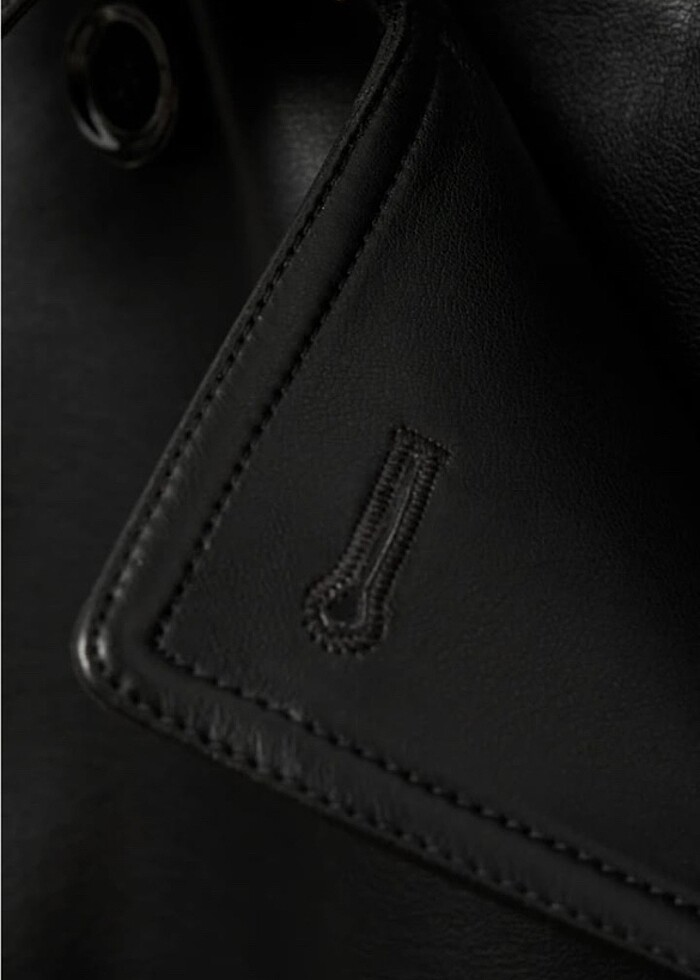 Mango Deri Trençkot - Görsel 3