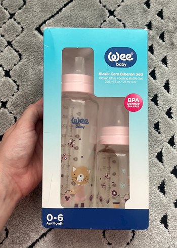 Wee Baby Pembe 125+250 ml PP Biberon Seti - Görsel 2