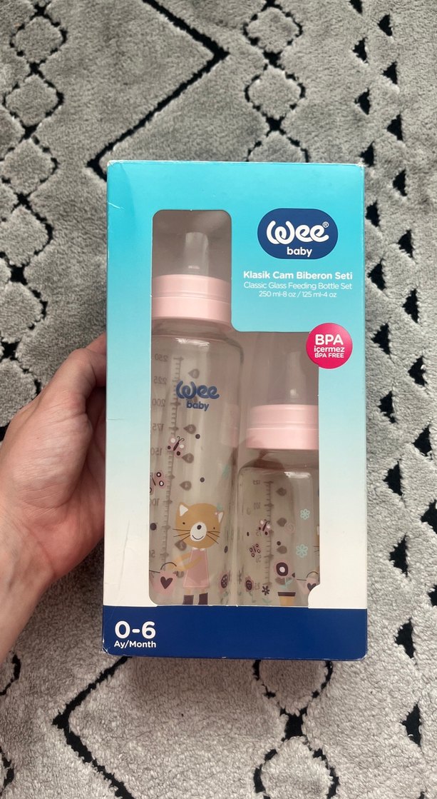 Wee Baby Pembe 125+250 ml PP Biberon Seti - Görsel 2