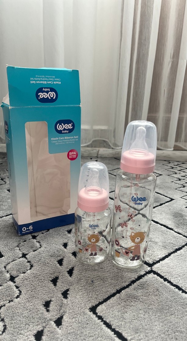 Wee Baby Pembe 125+250 ml PP Biberon Seti - Görsel 5