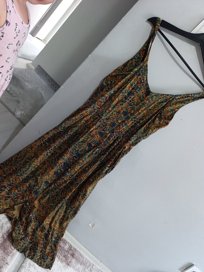 LOS BANDİTO Bohem Çok Renkli Uzun Askılı Elbisesi - Görsel 2