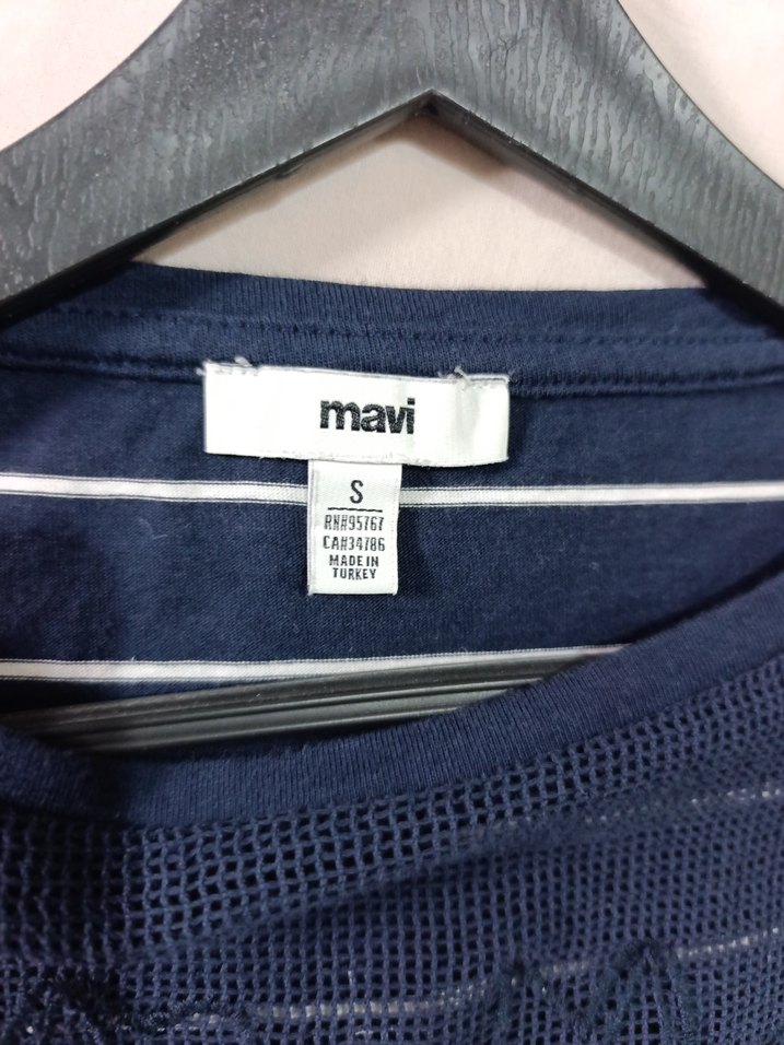 MAVİ Lacivert Çizgili Tişört - Görsel 3