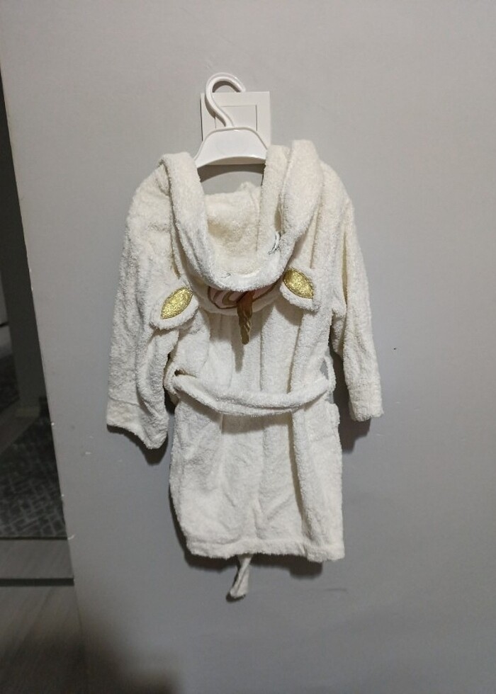 KIZ BEBEK BORNOZ UNİCORN - Görsel 3