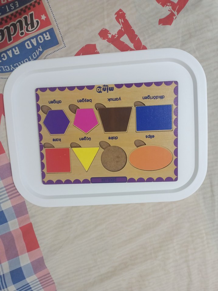 Eğitici Ahşap Puzzle - bul tak - Görsel 4