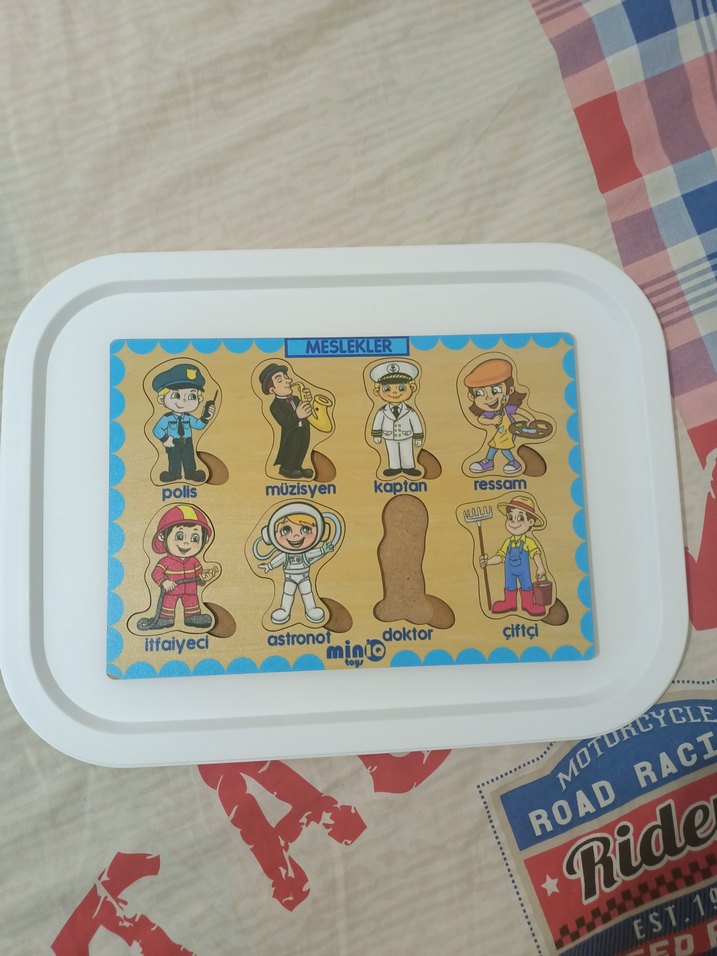 Eğitici Ahşap Puzzle - bul tak - Görsel 2