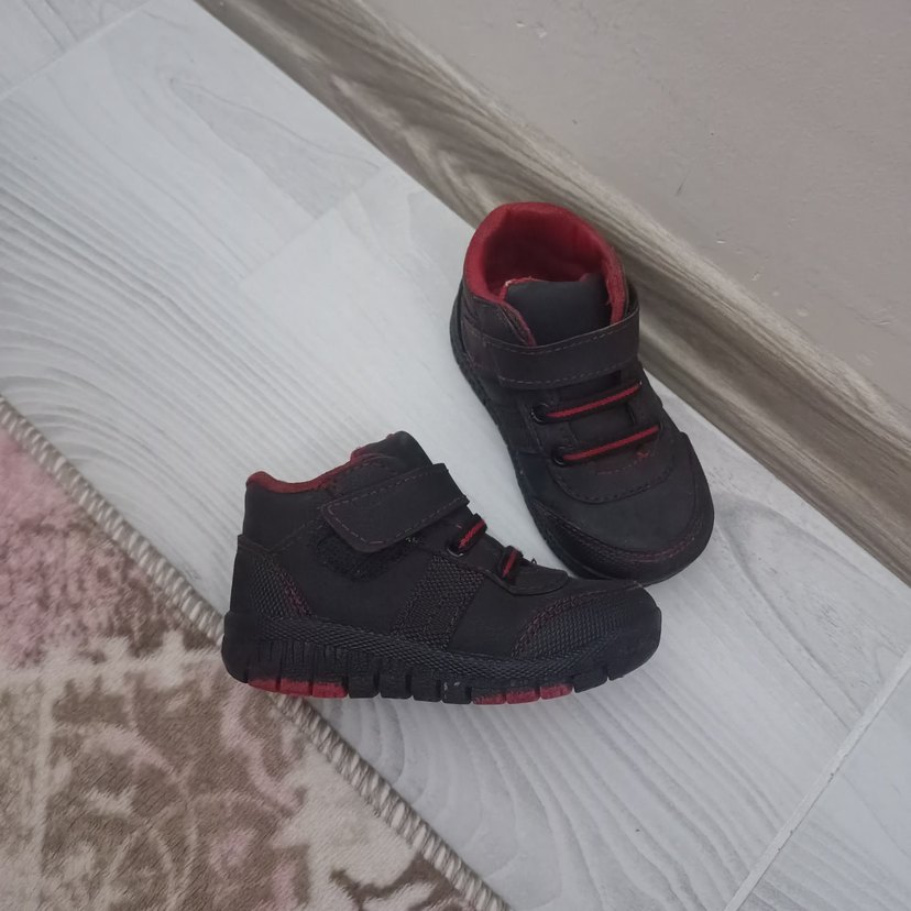 Koyu Kırmızı Erkek Bebek İlk Adım Ayakkabısı - Görsel 2