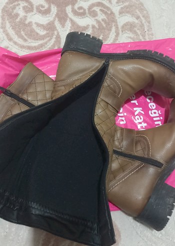 Kahverengi Tokalı Deri Bot - Görsel 6