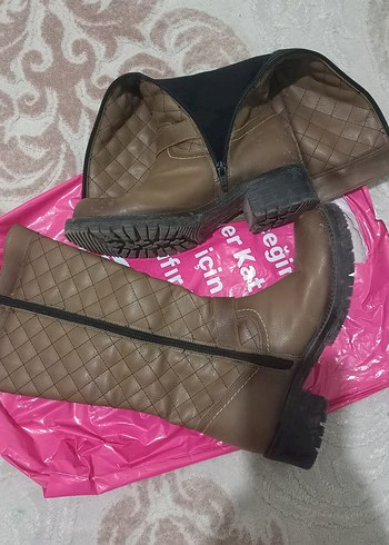 Kahverengi Tokalı Deri Bot - Görsel 2