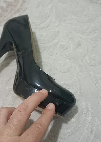 Siyah Topuklu Kadın Ayakkabı - Görsel 5