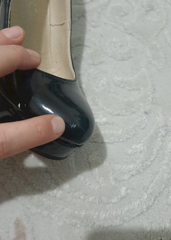 Siyah Topuklu Kadın Ayakkabı - Görsel 6