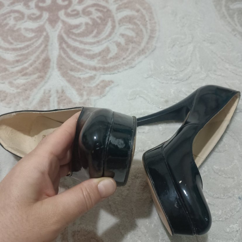 Siyah Topuklu Kadın Ayakkabı - Görsel 4