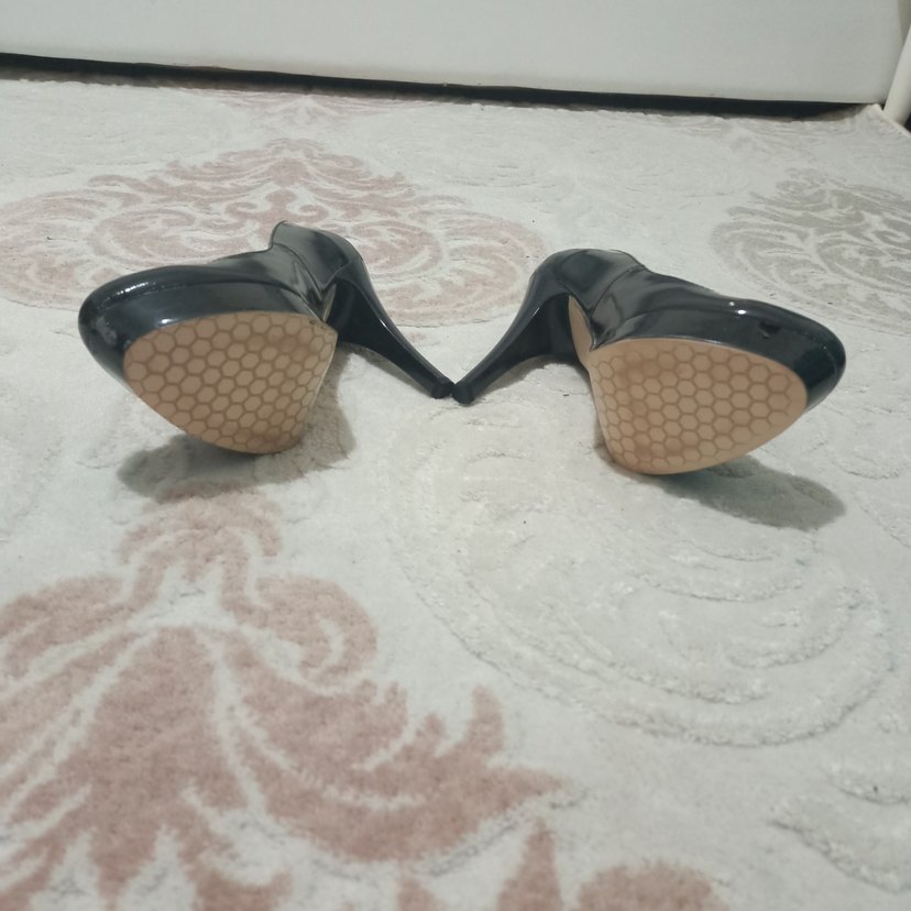 Siyah Topuklu Kadın Ayakkabı - Görsel 3