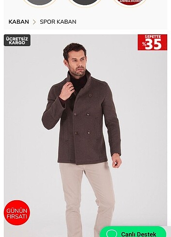 Erkek yün kaban - Görsel 6