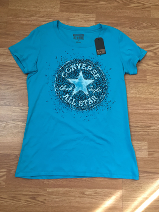 Converse yeşili-mavi gibi yumuşacık tshirt