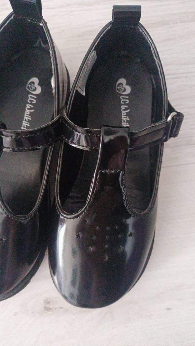 Kız Çocuk Siyah Rugan Tokalı Babet Ayakkabı - Görsel 2