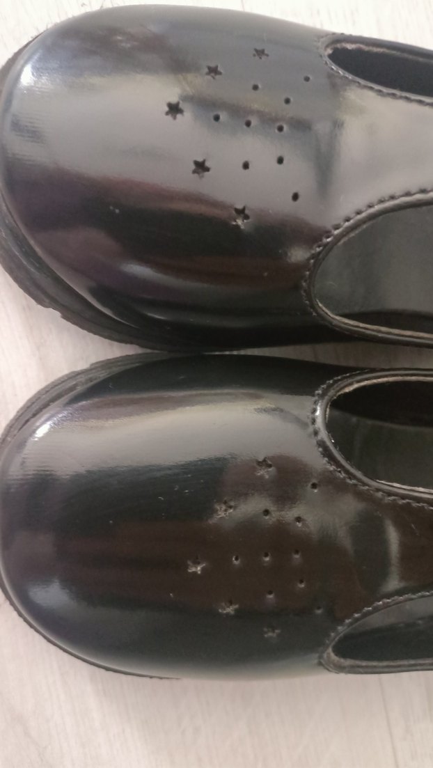 Kız Çocuk Siyah Rugan Tokalı Babet Ayakkabı - Görsel 5