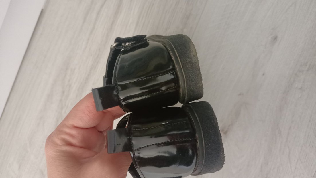 Kız Çocuk Siyah Rugan Tokalı Babet Ayakkabı - Görsel 4