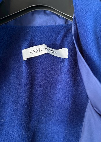 Kadın mavi Midi Yağmurluk - Görsel 2