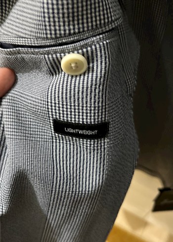 Gri Düğmeli Erkek Takım Ceketi - Görsel 6