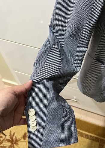 Gri Düğmeli Erkek Takım Ceketi - Görsel 5