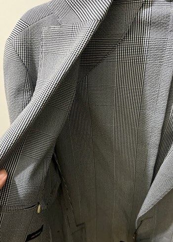 Gri Düğmeli Erkek Takım Ceketi - Görsel 2