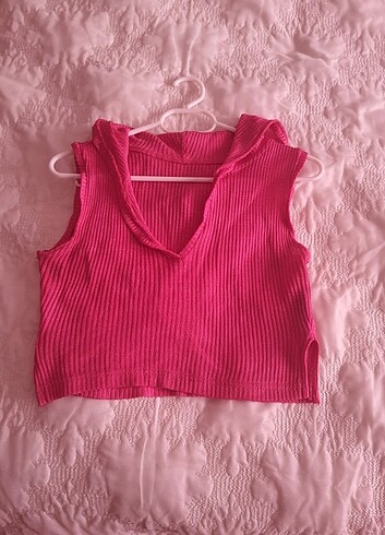 Zara Pembe crop merserize bluz
