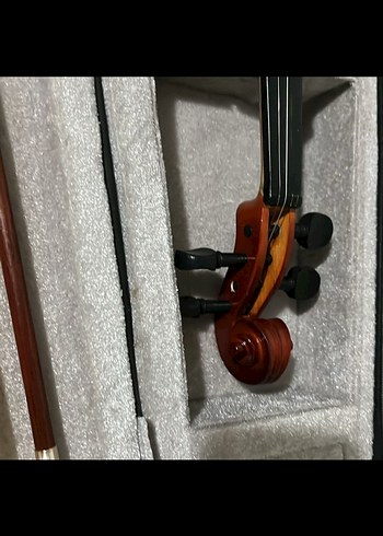 Kahverengi Keman ve Yay Seti - Görsel 4