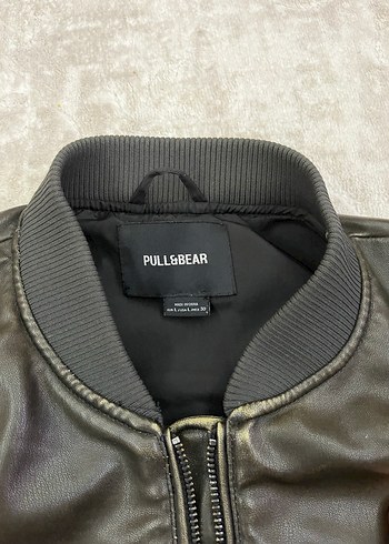 Deri Bomber Ceket - Görsel 3