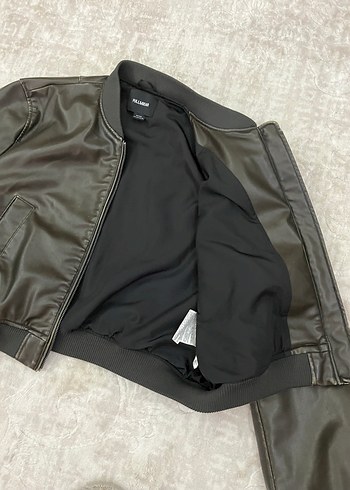 Deri Bomber Ceket - Görsel 6