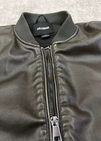 Deri Bomber Ceket - Görsel 5