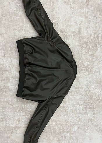 Deri Bomber Ceket - Görsel 8