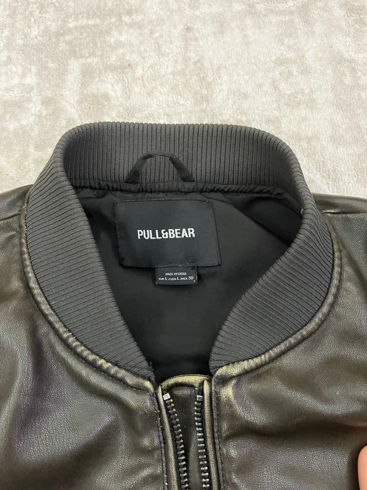 Deri Bomber Ceket - Görsel 3