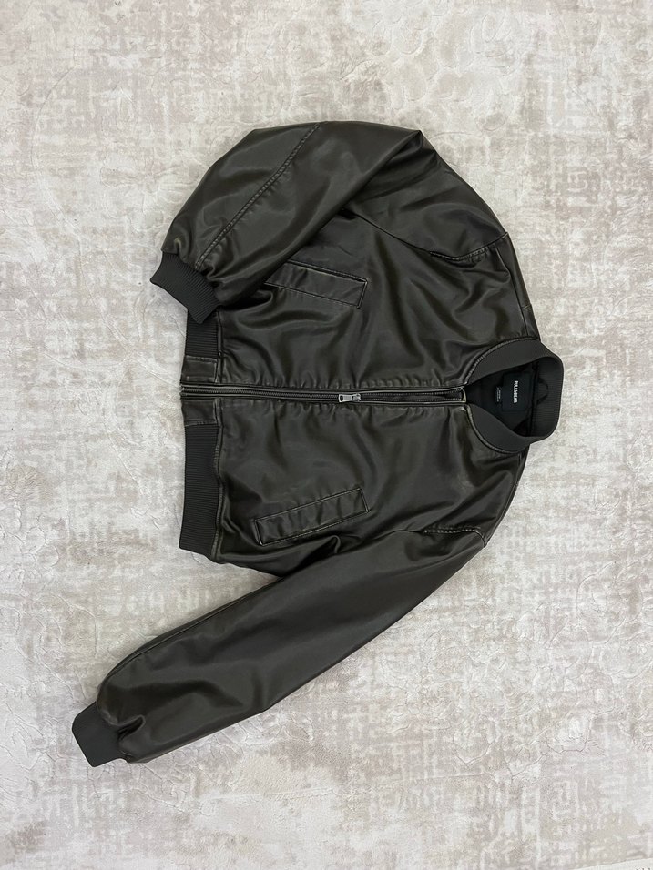 Deri Bomber Ceket - Görsel 2