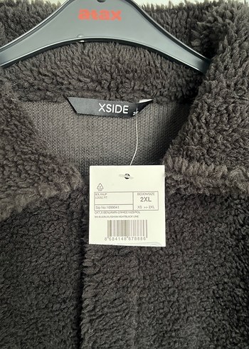 Düğmeli Erkek siyah Polar Sweatshirt - Görsel 3