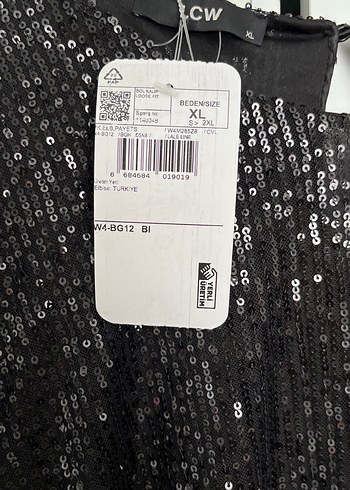 Siyah Uzun Kollu Drapeli Midi Abiye Elbise - Görsel 4