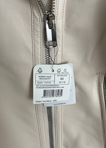 Bej Deri Kürklü Midi Kadın Ceket - Görsel 3