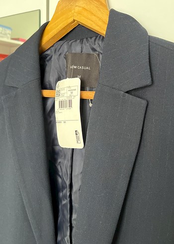 Düğmeli Lacivert Kadın Blazer Ceket - Görsel 4