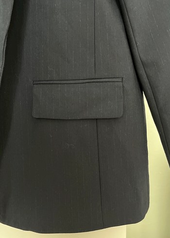 Düğmeli Lacivert Kadın Blazer Ceket - Görsel 2