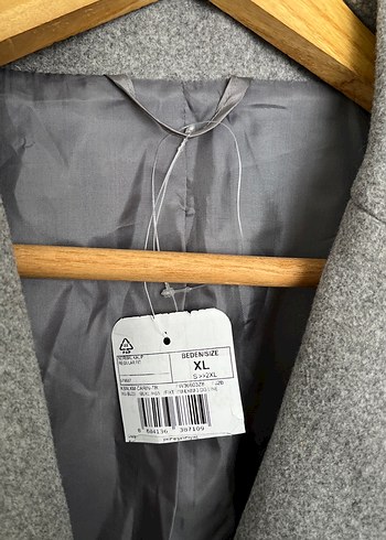 Gri Düğmeli Midi Erkek Yün Kaban - Görsel 5