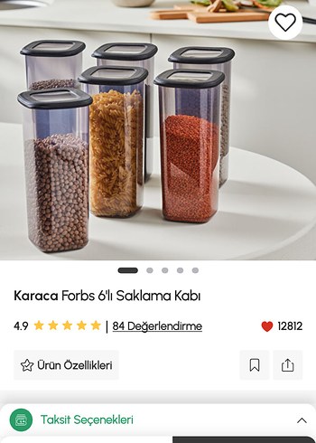Karaca Forbs 12 li Saklama Kabı Seti