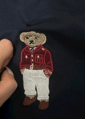 Lacivert ayıcık logolu tişört - Görsel 2