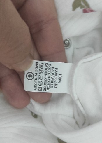 Diğer Beyaz Çiçekli Kız Bebek Tulum