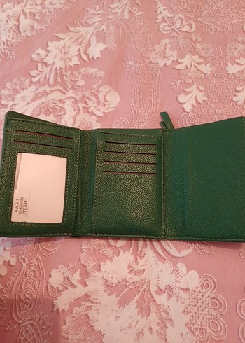 Fermuarlı Yeşil Deri Kadın Cüzdanı - Görsel 3
